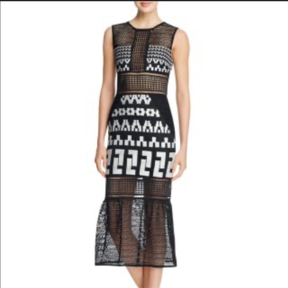 Elliatt open mesh cocktail dress - Picture 1 of 6